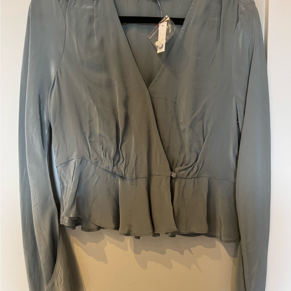 NWT Madewell Dusty Blue Women's Top
